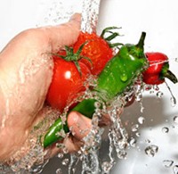 Washing vegetables