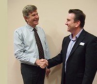 Graeme Mander with Peter Mildenhall