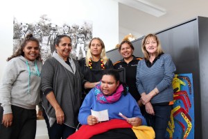 Rikeesha with members of the Moorditj Yarning group