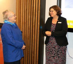 Sister Carmel thanks Marina.