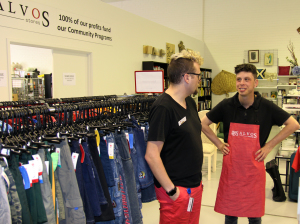 Andrew with Jake from the Salvos